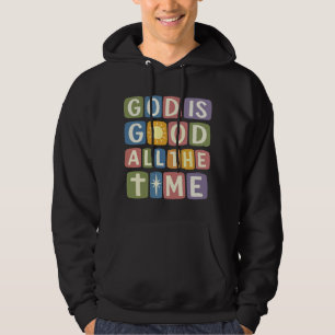 God is good All the time Retro faith Hoodie