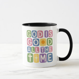 God is good All the time Retro faith Mug