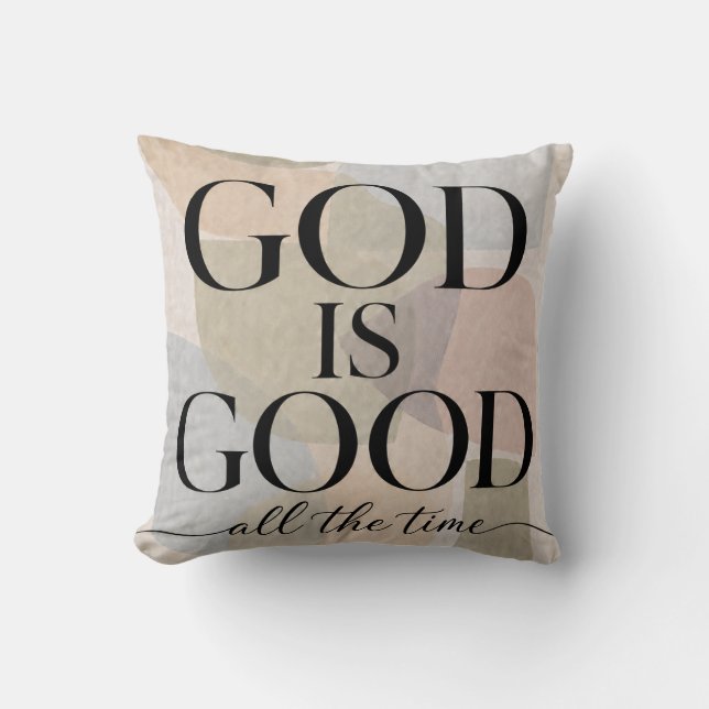 GOD IS GOOD | Christian Cushion (Front)