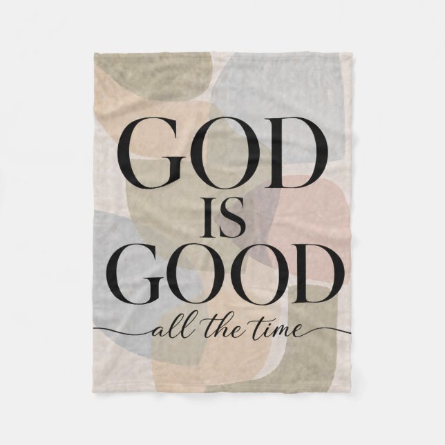  GOD IS GOOD | Christian Fleece Blanket (Front)
