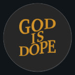 God Is Good Christian Jesus Son Sister Brother Tod Classic Round Sticker<br><div class="desc">God Is Good Christian Jesus Son Sister Brother Toddler</div>