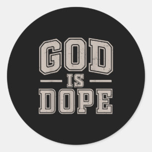 God Is Good Christian Jesus Son Sister Brother Tod Classic Round Sticker