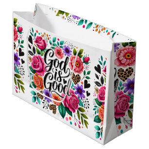 God is Good Religious Christian Gift Bag For Gifts