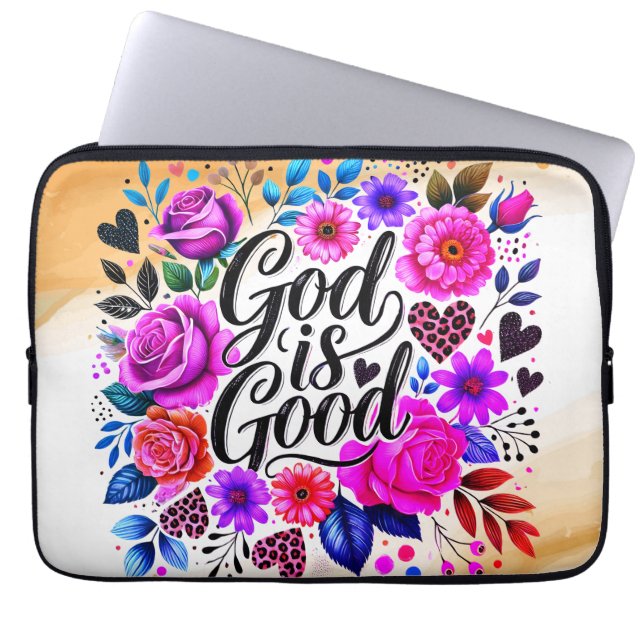 God Is Good Religious Quote Electronics Access Bag (Front)