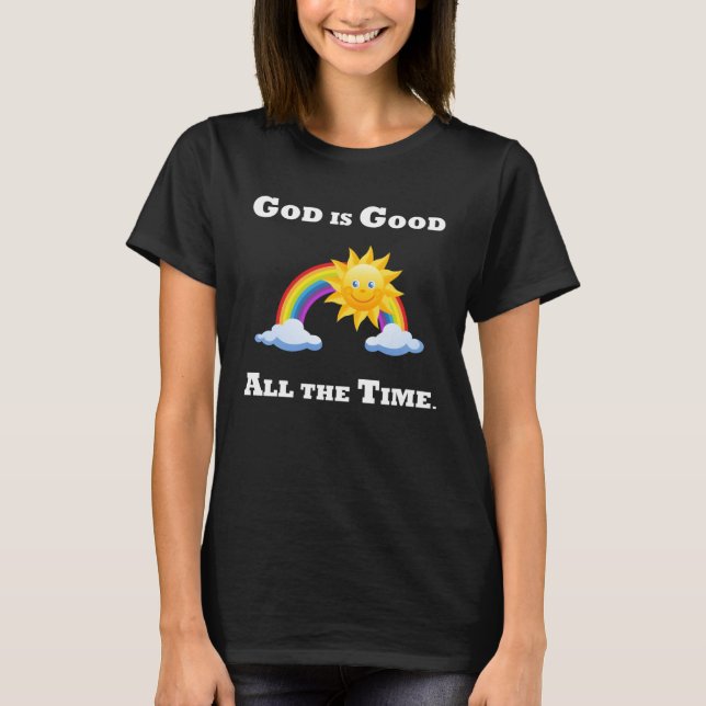 God is Good Saved by Grace Worship Jesus Christ Sa T-Shirt (Front)