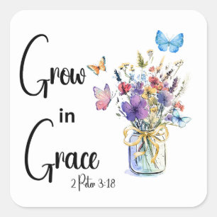 God is Good Square Sticker