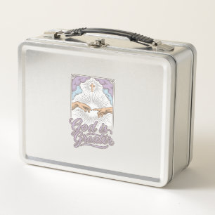 God Is Greater Christian Vintage Engraving Shirt_1 Metal Lunch Box