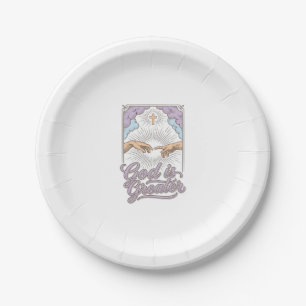 God Is Greater Christian Vintage Engraving Shirt_1 Paper Plate