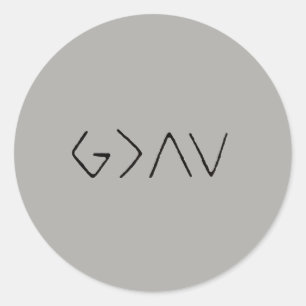 God is Greater Than the Ups & Downs Sticker