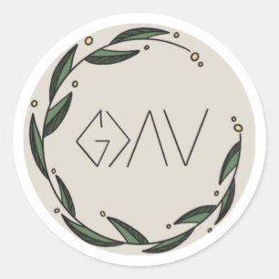 God is Greater then the Mountains and the Valleys Classic Round Sticker