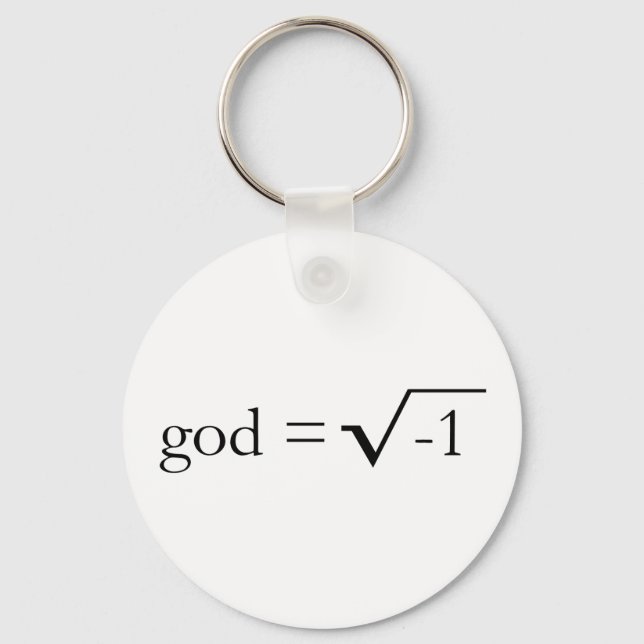 God is Imaginary Key Ring (Front)