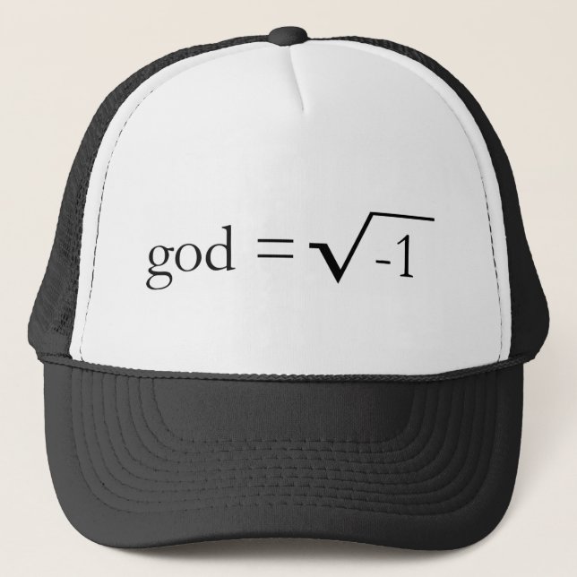 God is Imaginary Trucker Hat (Front)