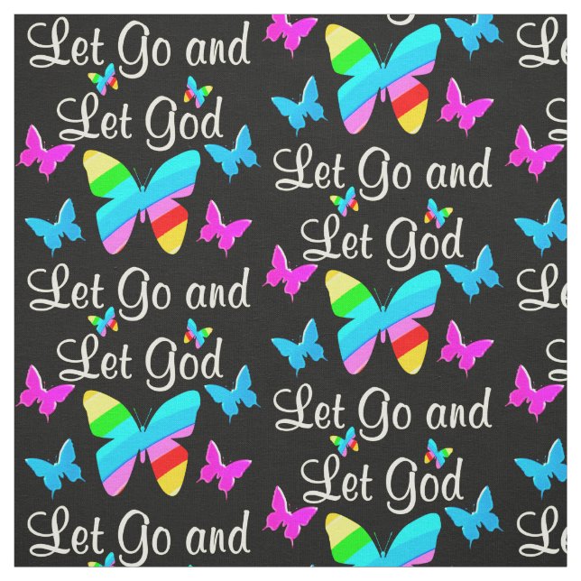 GOD IS IN CHARGE FABRIC (Swatch)