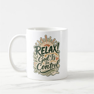 God Is In Control Christian Gift Faith-Based Coffee Mug