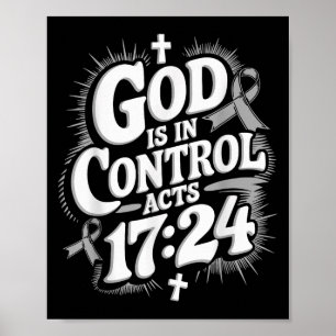 God Is In Control Survivor Diabetes Awareness Poster
