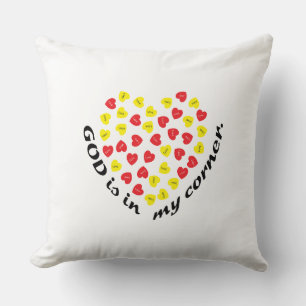 GOD IS IN MY CORNER. CUSHION