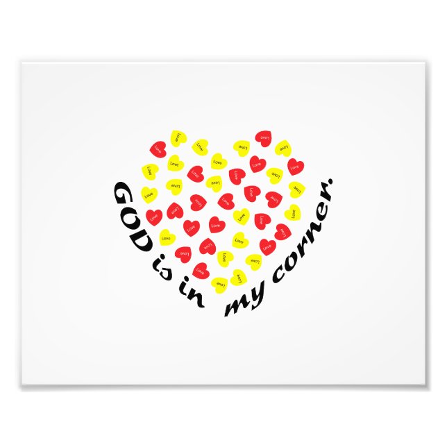 GOD IS IN MY CORNER. PHOTO PRINT (Front)