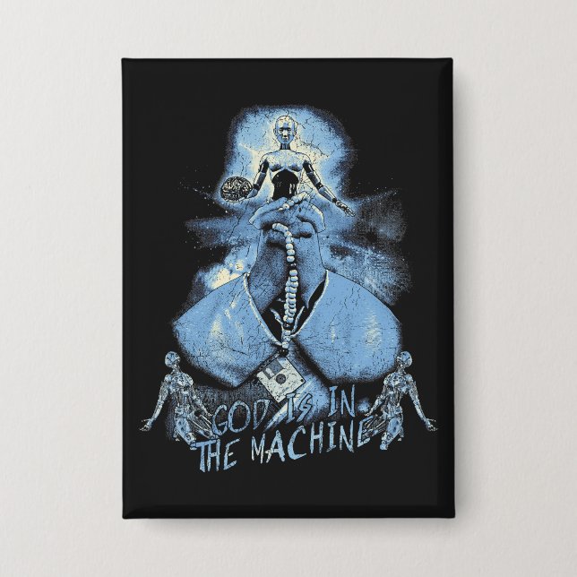 God is in the Machine - Techno-Dystopian Design (Front)