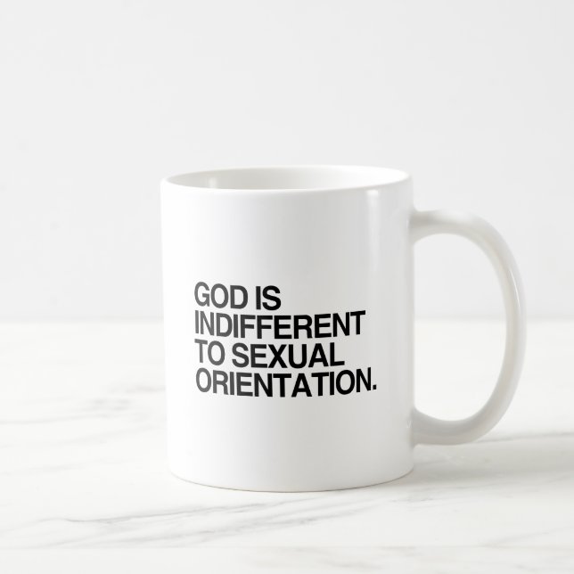 GOD IS INDIFFERENT COFFEE MUG (Right)