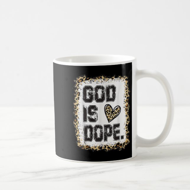 God Is Leopard Pattern  Coffee Mug (Right)
