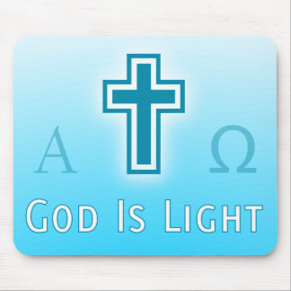God Is Light custom catholic / christian religious Mouse Pad