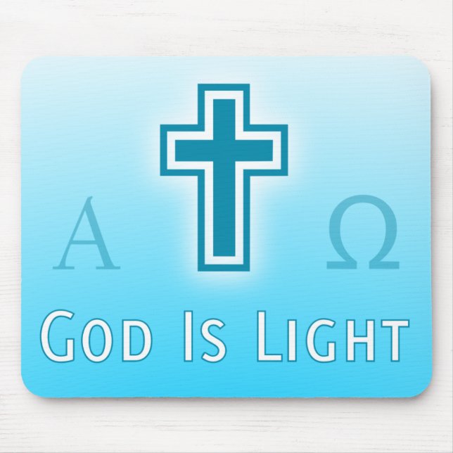 God Is Light custom catholic / christian religious Mouse Pad (Front)