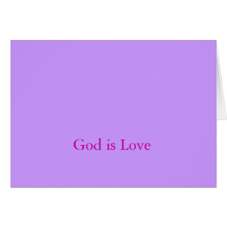 God is love