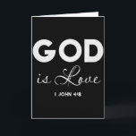 God Is Love 1 John 4_8 Bible Verse Christian Scrip Card<br><div class="desc">God Is Love 1 John 4_8 Bible Verse Christian Scripture Premium Tri-blend</div>