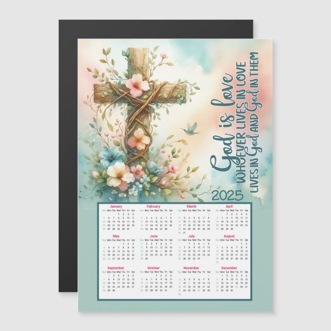 God is Love 2025 Calendar  (Front/Back)