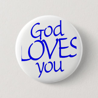 GOD IS LOVE......... 6 CM ROUND BADGE