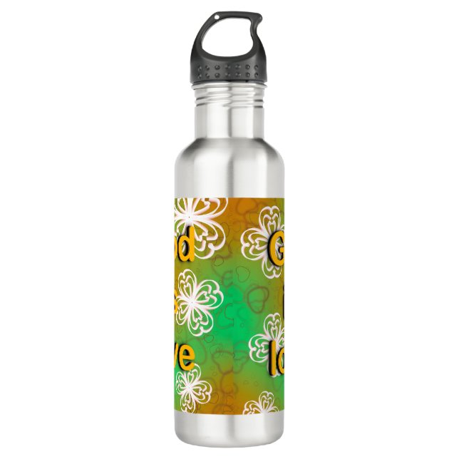 God is love  710 ml water bottle (Front)