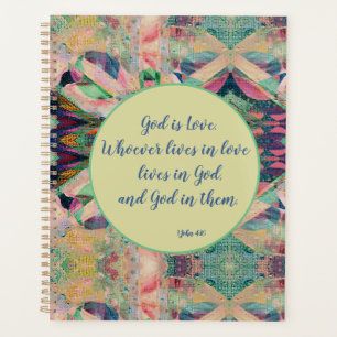 God is Love (Abstract Mountains) Planner