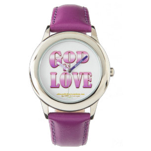 God Is Love Agrainofmustardseed.com Purple Watch
