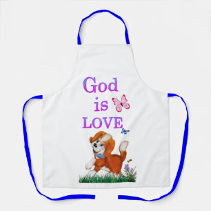 God is Love Apron