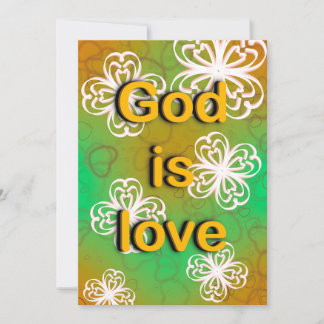 God is love book  invitation