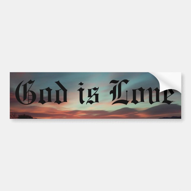 God is Love Bumper Sticker (Front)