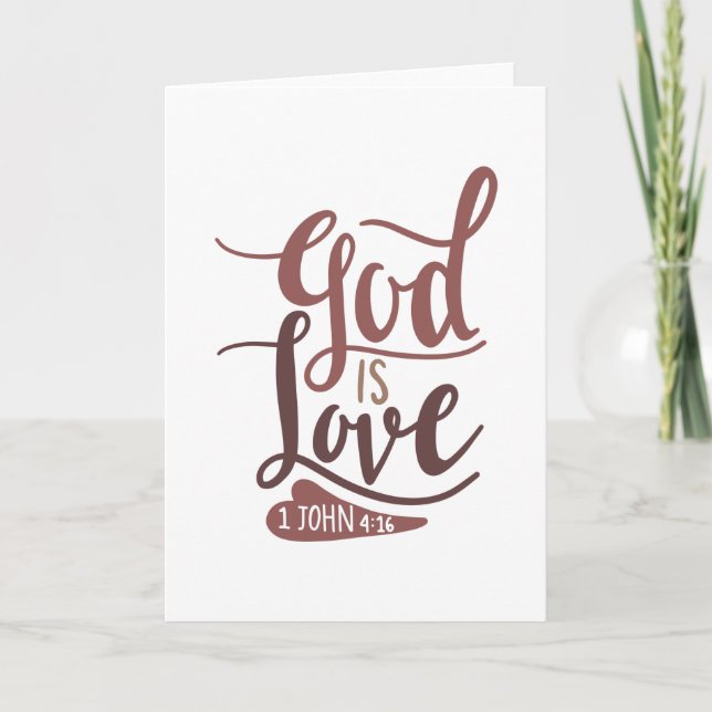 God is love card (Front)