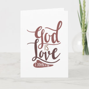 God is love card