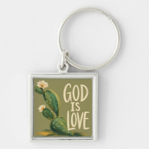 GOD IS LOVE Christian Encouragement Gift Key Ring