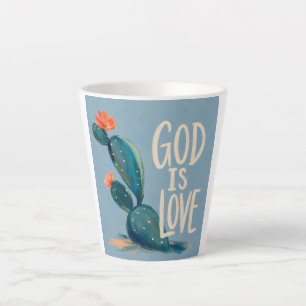 GOD IS LOVE Christian Encouragement Gift Latte Mug