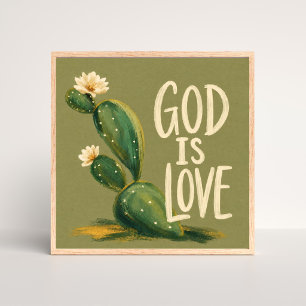 GOD IS LOVE Christian Encouragement Gift Poster