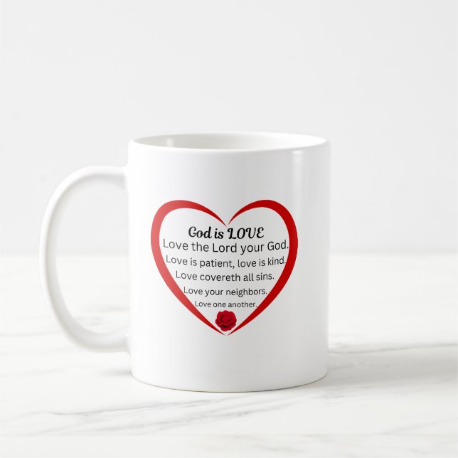 God Is Love Classic Coffee Mug (Left)