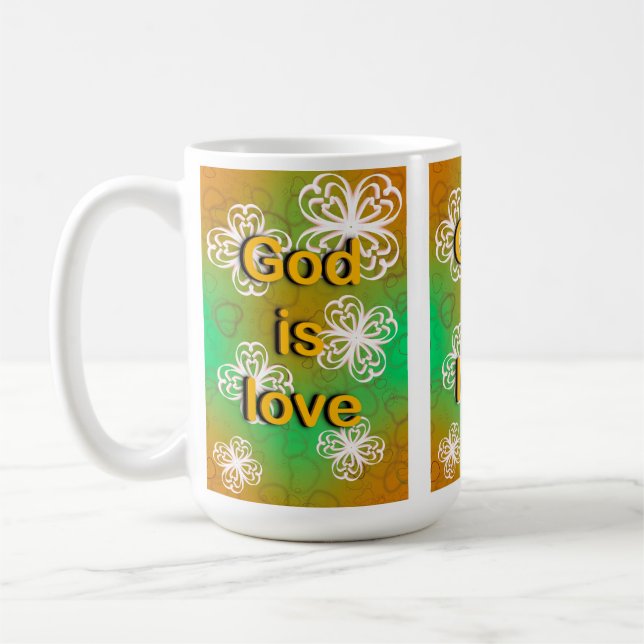 God is love  coffee mug (Left)