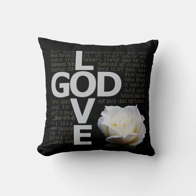 God is Love Cushion (Front)