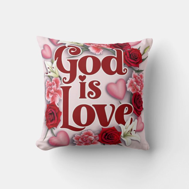 God is love cushion (Front)