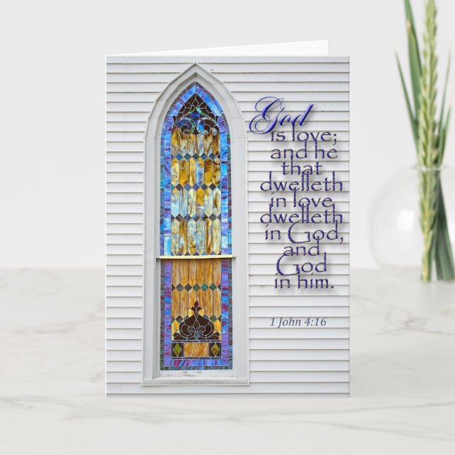 God is Love greeting card (Front)