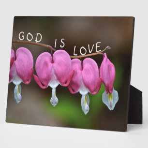 God Is Love Heart Plaque