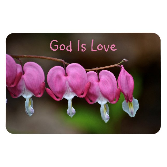 God Is Love Hearts Magnet (Horizontal)