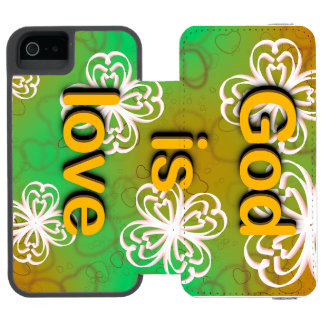 God is love  incipio watson™ iPhone 5 wallet case