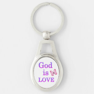 God is Love Key Ring